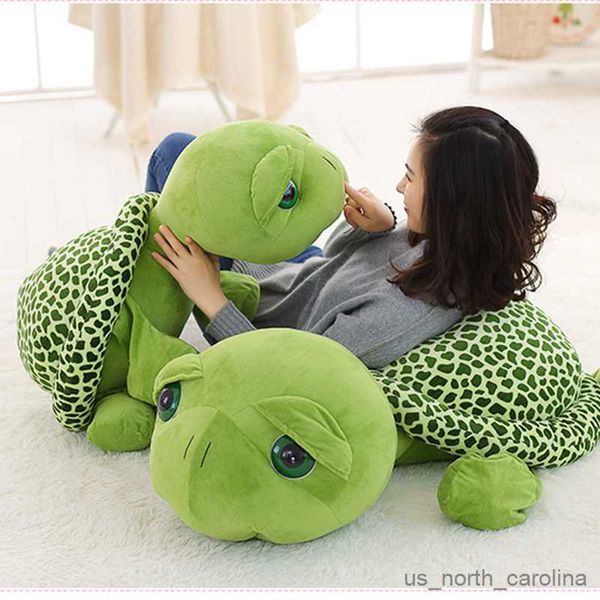 Animaux en peluche en peluche 20 cm Big Eyes Turtle Toy en peluche Armée Green Turtle Animal Polde Baby Kids Anniversaire Christmas Gift Animal Planchez R230810