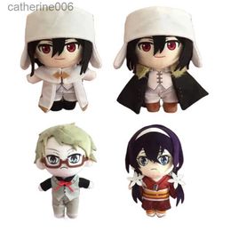 Animales de peluche de 20 cm Bungou Stray Dogs muñeco de peluche de juguete Fyodor Dostoyevsky Kunikida Doppo Izumi Kyouka Linda almohada de peluche suave regalo de cumpleaños L231228