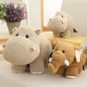 Gevulde pluche dieren 20 cm nijlpaard speelgoed schattig groot oor olifanten pop speelgoed voor kinderen levensechte thuisbureau decor verjaardag cadeau jongen