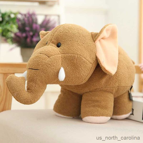 Animaux en peluche en peluche 20 cm Toy Hippo Jouet mignon Big Ear Elephant Doll Toys for Boys Lifekey Feed Animals Home Desk Decor Decon Giver For Girls R230811