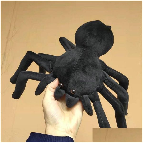 Animaux en peluche en peluche 20x30cm Simation Spider P Toys Vraiment comme animal doux AWF Oreiller pour enfants Gifts d'anniversaire de Noël LA623 DROP OT2UB