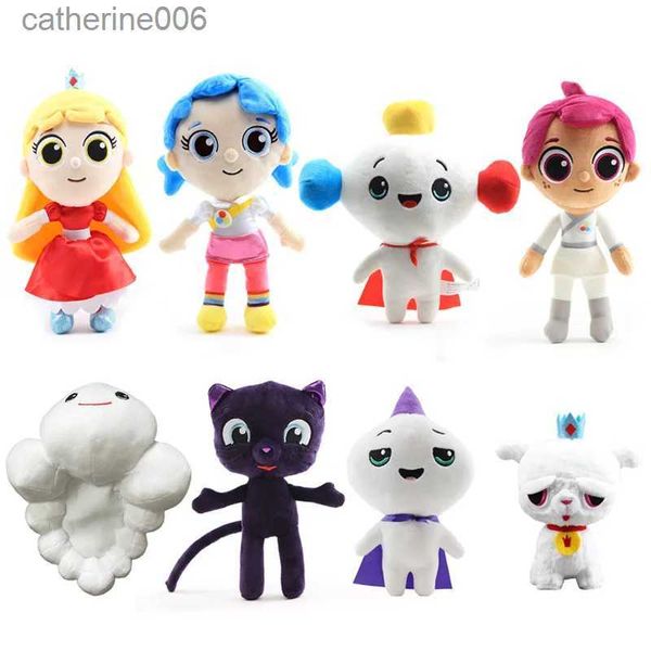 Animales de peluche de peluche 21 cm-30 cm Anime True y The Rainbow Kingdom Bartleby Cat Peluche de juguete True Rainbow King Zee Grizelda Frookie Muñeco de peluche Kid GiftL231228