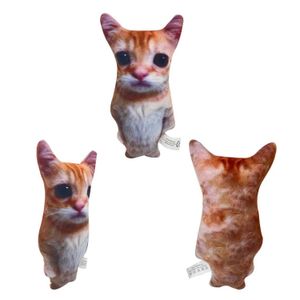 Animales de peluche rellenos 21 cm El Gato Cat Plush Toy Lelling Lavelike Lade Toy Simulation American Shorthair Lindo Cat Doll Toys Q240521