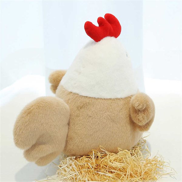 Animales de peluche de 23 cm, lindo pollo, muñeco de peluche, juguetes para niños, gallina, animal de peluche suave, muñeco de peluche, juguetes cómodos para niños, decoración de habitación, regalos