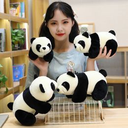 Peluches Animaux En Peluche 24 cm Joint Panda Ours Polaire En Peluche Jouets Mignon Doux Animal En Peluche Poupée Enfants Cadeau 230617