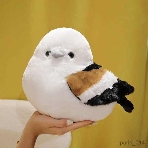 Animales de peluche de peluche 25/32 cm de dibujos animados gorrión gordo Titmouse juguetes de peluche rellenos realistas muñeca animal suave lindo regalo para niños niña R231026