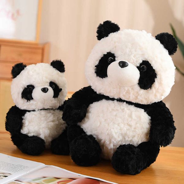 Animaux en peluche 25-70 CM peluche douce Panda jouets en peluche belle fourrure de lapin panda géant coussin en peluche poupées de couchage pour enfants cadeaux de bébé