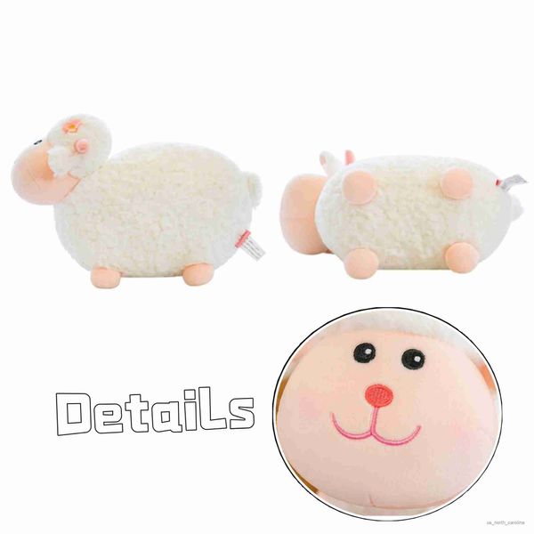 Animales de peluche de 25 cm, lindos juguetes de peluche de oveja, muñeco de animal bebé durmiendo, regalos de cumpleaños de Navidad para el día de San Valentín para niños y niñas