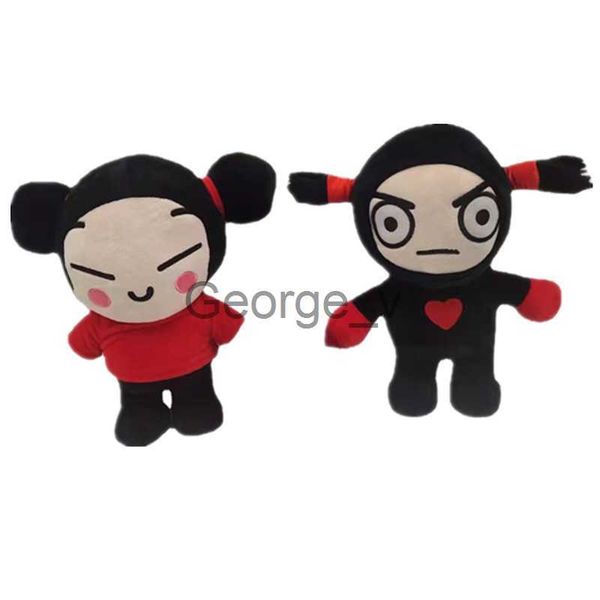 Animaux En Peluche En Peluche 25cm Pucca Et Garu En Peluche Jouet Style Chinois Poupée En Peluche Figure Oreiller De Couchage Couple De Mariage Cadeau D'anniversaire J230628