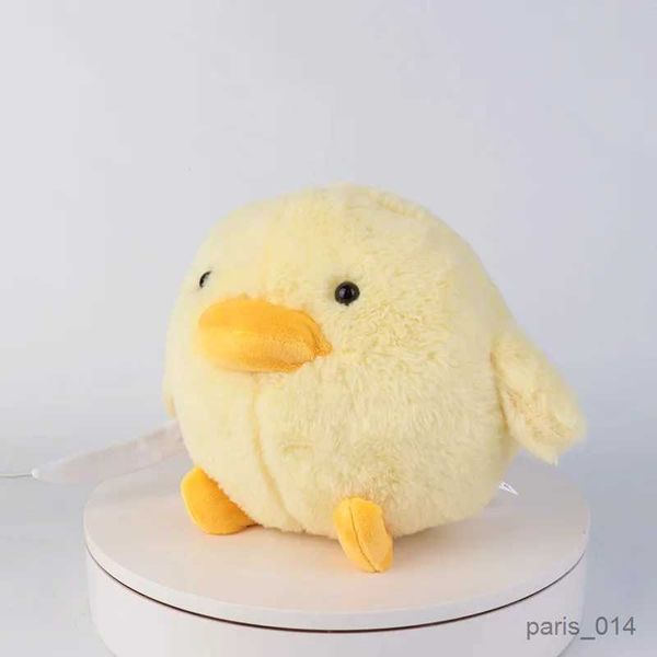 Animaux en peluche en peluche 28cmlittle canard jaune avec couteau moelleux des animaux simulés plishie jouet mignon décor de décoration intérieure