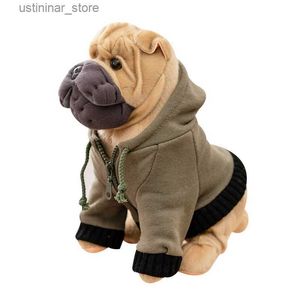 Animaux en peluche en peluche 30-35 cm Lovely Realife Bulldog terrier chien en peluche simulation en peluche chound shar pei chiens Pet Doll Baby Kids Birthday Gift L47