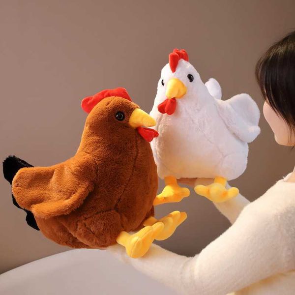 Animaux en peluche 30/40 cm poulet en peluche poupée jouets enfants Animal poule en peluche jouet garçons filles dormir doux peluche poupée cadeaux d'anniversaire