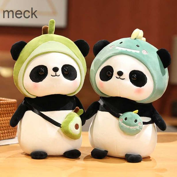 Animaux en peluche en peluche 30/40 cm mignon panda jouets en peluche bel animal ours cosplay licorne dinosaure lapin fleurs oreiller en peluche doux pour enfants cadeau