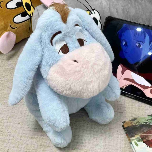 Animales de peluche rellenos 30 cm Sleepy Eeyore Peluche de juguete Encantador Suave Peluche Anime Burro Muñeca Estilo japonés Peluches Regalos de Navidad para niña L230707