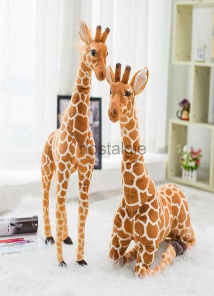 Animaux en peluche 35140 cm haute qualité simulation girafe en peluche mignon grand animal en peluche poupée enfants jouet fille décoration de la maison anniversaire Christm8776006 240307