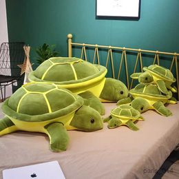 Animales de peluche rellenos 35 cm Kaii Tortoise Plush Juguete Turtle Soft Animal Sea Tortuga de almohada de almohada de almohada de almohada para niños Regalo de cumpleaños para niños