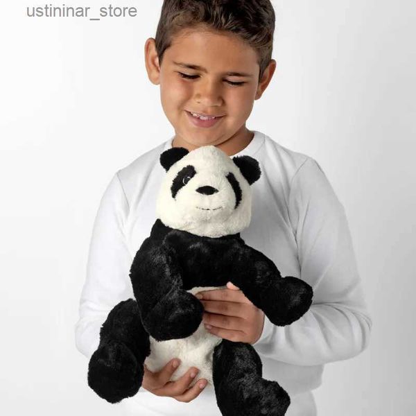 Animaux en peluche en peluche 35 cm Kramig panda en peluche Animal Toys Polaires de simulation en peluche From Ike A Plux Panda Bear Soft Soft Farging Kids Anniversaire Gift L47