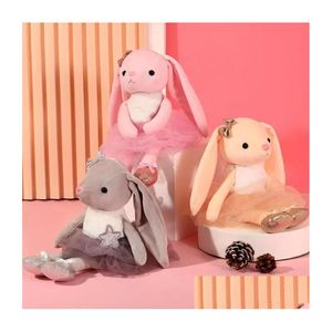 Animaux En Peluche En Peluche 39Cm Mignon Danse Lapin Jouet Poupée Pour Enfants Cadeau D'anniversaire Filles Doux Lapin Poupées Enfant Jouets Drop Delivery G Dh7Bf