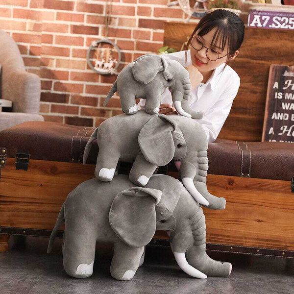 Animales de peluche de peluche 40/60/80 cm Niños Elefante Almohada suave Elefante grande Juguetes Mammoth Animales de peluche Juguetes de peluche Bebé Muñeco de peluche Juguetes infantiles Regalo L230707