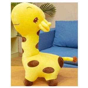 Animaux en peluche 40-70CM, girafe de dessin animé, jouets en peluche, joli Animal, cerf, décoration de maison, coussin, cadeau d'anniversaire pour enfants filles