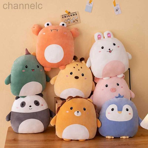 Peluches Peluches 40cm Câlin Squishy Pingouin Cochon Lapin Panda Crabe Kawaii Zoo Animal Oreiller Doux c'est-à-dire Peluche Poupée Enfants Cadeau D'anniversaire