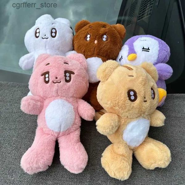 Animales de peluche rellenos 40 cm KPOP TXT Doll Fuge Drush Cartoon Soobin Yeonjun Beomgyu Kawaii Juguetes de animales rellenos Regalo de almohada decorativa de sofá sofá para Fan240327