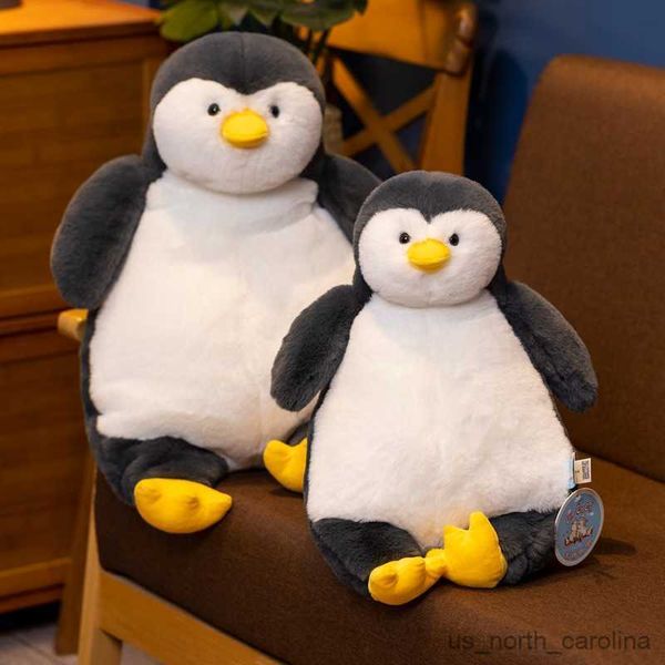 Animales de peluche rellenos 45/60/80 cm Penguin Penguin Toys Lave Plush Animal Muñecas de pingüino encantadores para niñas Regalos de cumpleaños R230810