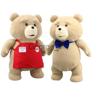 Animaux en peluche en peluche 46cm TED Film en peluche Ours en peluche TED 2 Jouets de poupée en peluche dans les styles de tablier Animaux en peluche doux Jouets en peluche Poupées animales pour enfants Cadeau J230628