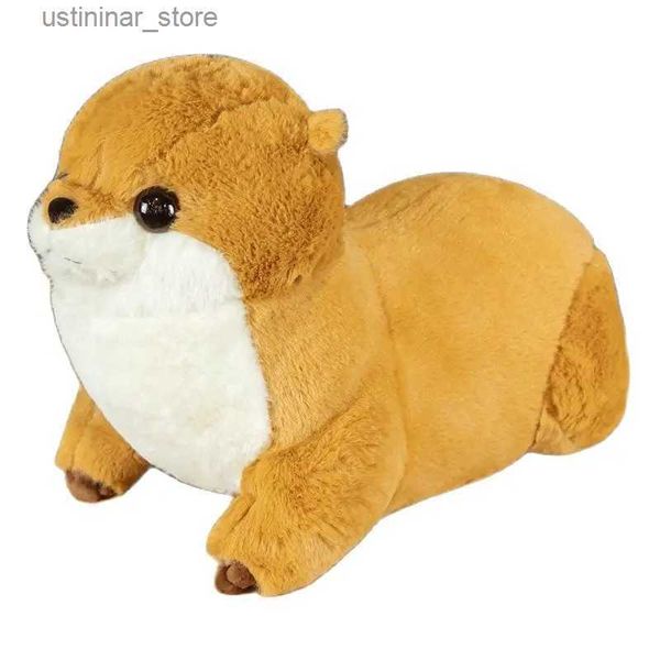 Animaux en peluche en peluche 50 cm / 65 cm Reallife Eurasian River Otter Toy en peluche réaliste Animal sauvage Poupée en peluche douce Soft Toys Toys Gift mignon pour les enfants L47