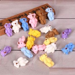 Gevulde Pluche Dieren 50Pc Super Kawaii Mini 4Cm Joint Bowtie Teddybeer Kinderen Speelgoed Poppen Huwelijkscadeau voor Kinderen Y0106286B Drop Dhvde