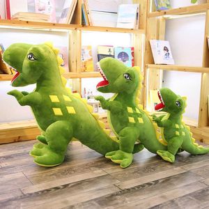 Animales de peluche de 60-120cm, juguete de gran tamaño, lindo dinosaurio, animales de juguete, compañero para niños, muñeco de bosque de peluche reconfortante