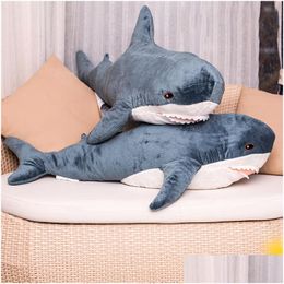 Gevulde pluche dieren 60 cm Shark Shee kussen Travel Companion Toy Gift schattig dieren visspeelgoed voor kinderen