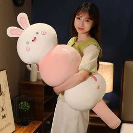 Animales de felpa rellenos 66 cm Creative Animales rellenos lindo Hermana de HS Candied HS Fehip Bunny Plushies Doll Soft Kids Baby Toys Kaii Room Decor