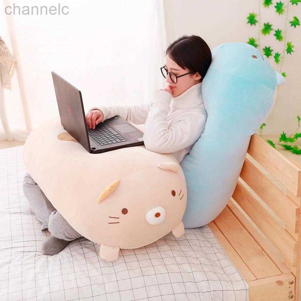 Animaux en peluche en peluche 90 cm mignon coin Bio oreiller Animation japonaise Sumikko Gurashi peluche peluche doux cadeau Saint-Valentin pour bébé fille cadeaux coton confortable