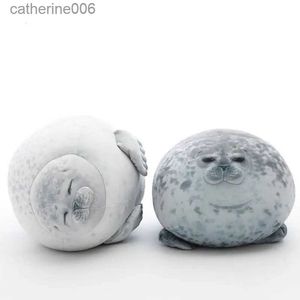 Animaux en peluche en colère Blob Seal Oreiller Chubby 3D Nouveauté Sea Lion Doll Peluche Peluche Bébé Dormir Oreiller Cadeaux pour Enfants GirlsL231228