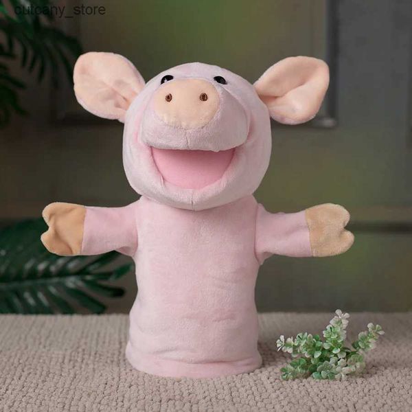 Animales de peluche de peluche Animal de peluche Marionetas de mano Infancia Niños Lindo juguete suave Cerdo Piggy Story Juego de imaginación Muñecas Regalo para niños 28 CM L240322