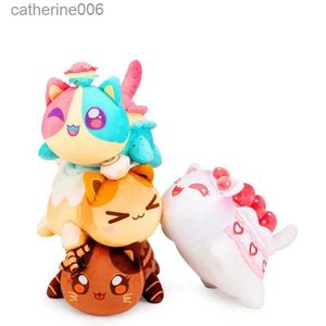 Animaux en peluche en peluche Aphmau Meows chat en peluche doux Meemeow peluche beignet chat peluches Kawaii French Fry Cheeseburger nourriture en peluche poupée cadeaux de Noël 231228