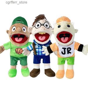 Animales de lujo rellenos Jeffy Hand Puppet Coby Junior Joseph Plush Moll Toy Rellena con números de boca móvil