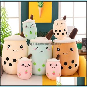 Animales de peluche de peluche Bubble Tea Toy Animal Cute Food Cup Milk Boba Cojín suave Regalo de cumpleaños Drop Delivery 2021 Juguetes Regalos Babydhs Dhl40