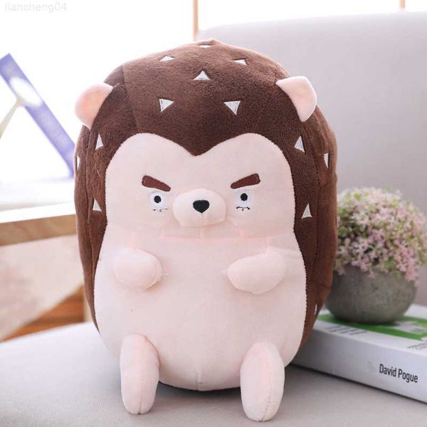 Animales de peluche de peluche Dibujos animados encantador drama coreano con el cojín de almohada de erizo juguetes de peluche para niños y niñas Cumpleaños de Navidad Muñeca Almohada L230707