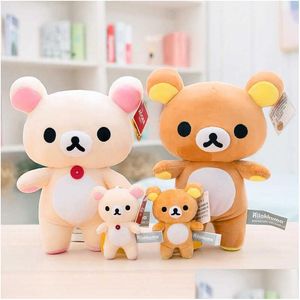 Peluches en peluche Animaux Dessin animé Rilakkuma Sacs de poupée Pendentif Décoration Couple mignon Jouets Filles comme des cadeaux de qualité Q0727 Drop Delivery Otlne