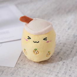 Peluche animaux Cm mignon fruits lait thé tasse en peluche poupée nouvelle peluche poupée Mini peluche porte-clés sac pendentif en peluche porte-clés