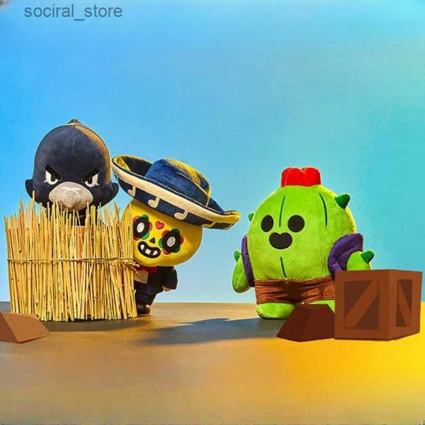 Animales de peluche rellenos COC 25cm Toy Supercell Supercell Leon Spike Algicillo Muñecas Game Personajes de juego Periféricos Regalo para niños Choque de clanes L411