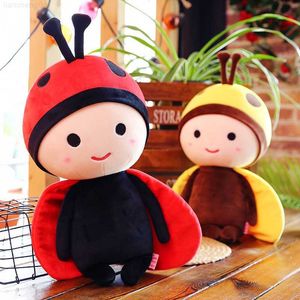 Gevulde Pluche Dieren Creatief Cartoon Speelgoed Baby knuffels Leuke Lieveheersbeestje Knuffels Pop Kinderen Slapende poppen Verjaardag Nieuwjaar Cadeau Liefhebbers Aanwezig L230707