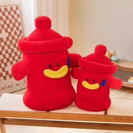 Animaux en peluche créatifs bouche d'incendie rouge jouet en peluche doux jouets de feu accessoires de jeu de rôle baijian