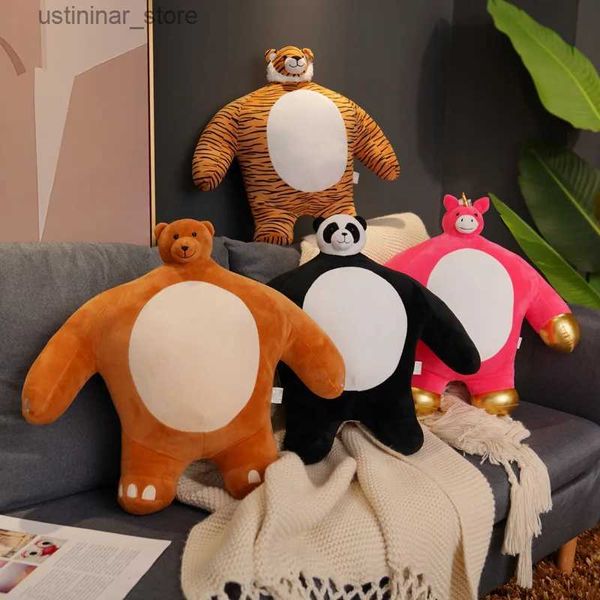 Animales de peluche rellenos animales pellizos con tono de peluche de cabeza pequeña para niñas y niños adorables grandes peluches pequeños teddy oso de peluche para niños l47