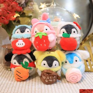 Animaux en peluche en peluche mignon 4 pouces transformant vitalité Penguin 10cm Doll P Toy Festival Gift Birthday Childrens Day Couple Keychain P Oti74