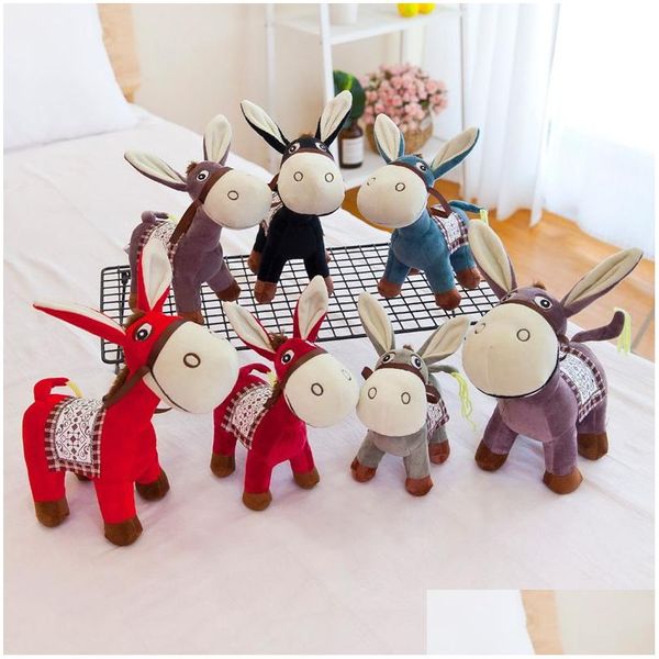 Peluches De Peluche Animales Lindos Juguetes De Animales Burro Muñecas Niños Animación Alrededor De Regalo Accesorios Para El Hogar Niños Regalos De Navidad 5 Estilos 25 Cm Dhlme