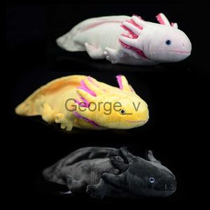 Stuffed Plush Animals Cute Axolotl Stuffed Plush Toy Real Life Simulation Ambystoma Mexicanum Dinosaur Animal Model Plush Doll For Kids Audlt Gift J230628