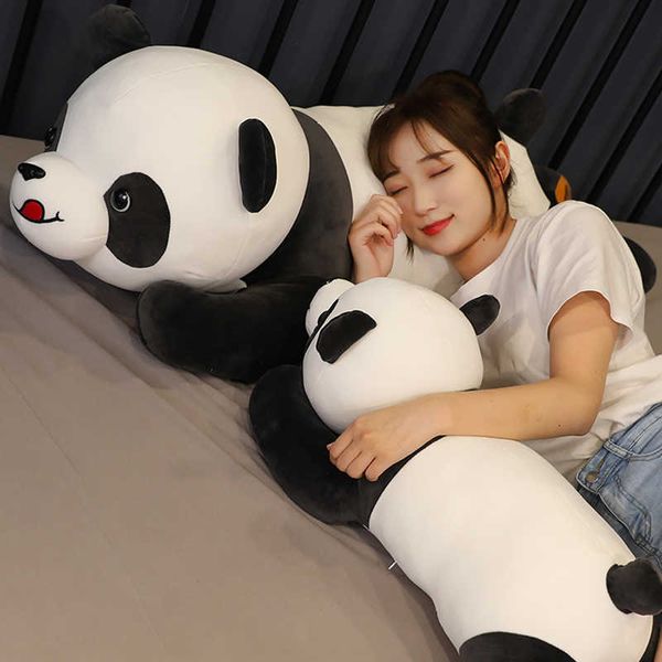 Animales de peluche, lindo bebé, oso Panda gigante grande, muñeco de peluche con relleno de animales, juguete de dibujos animados Kawai, regalos para niñas